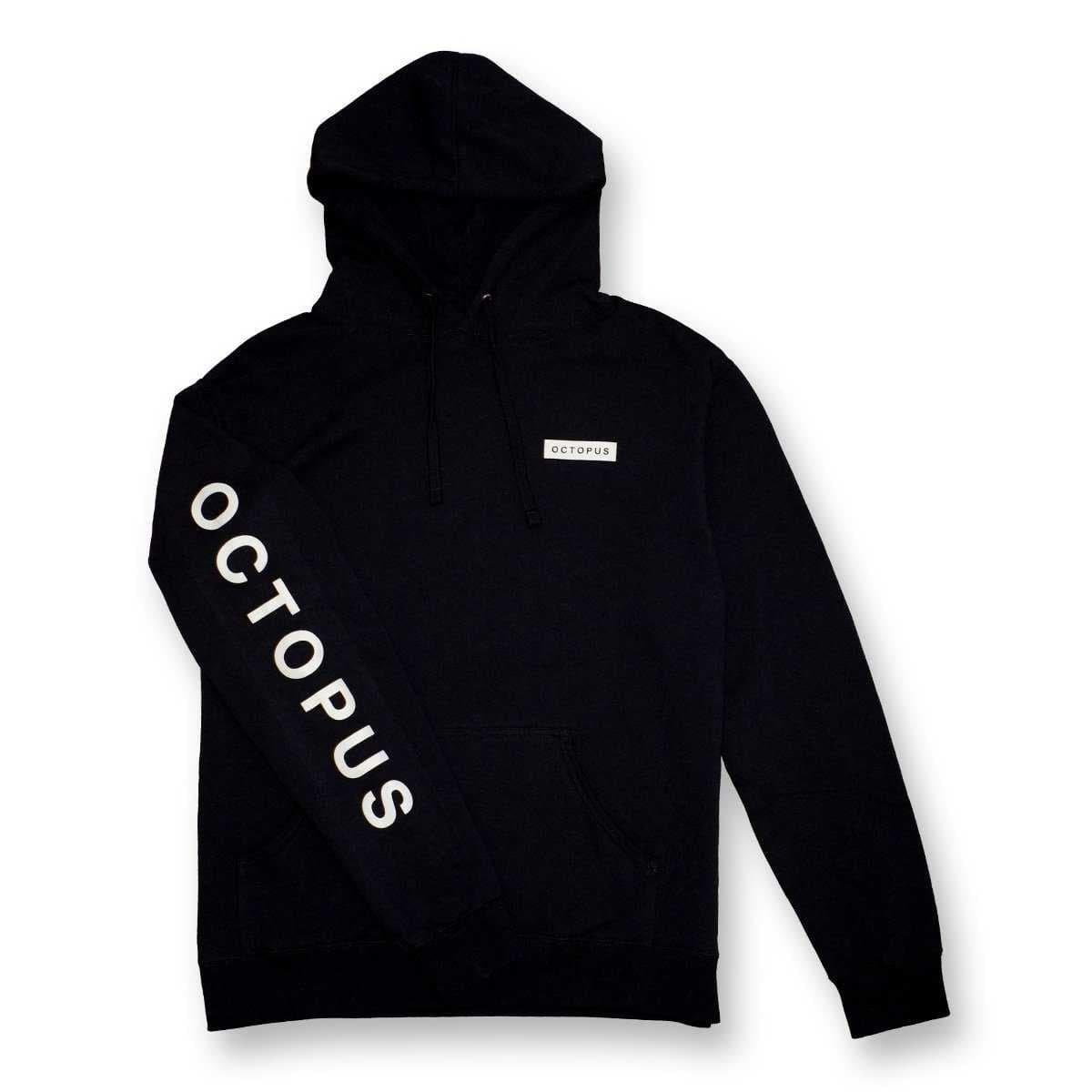 Octopus Massive Logo Hoodie - Black - front