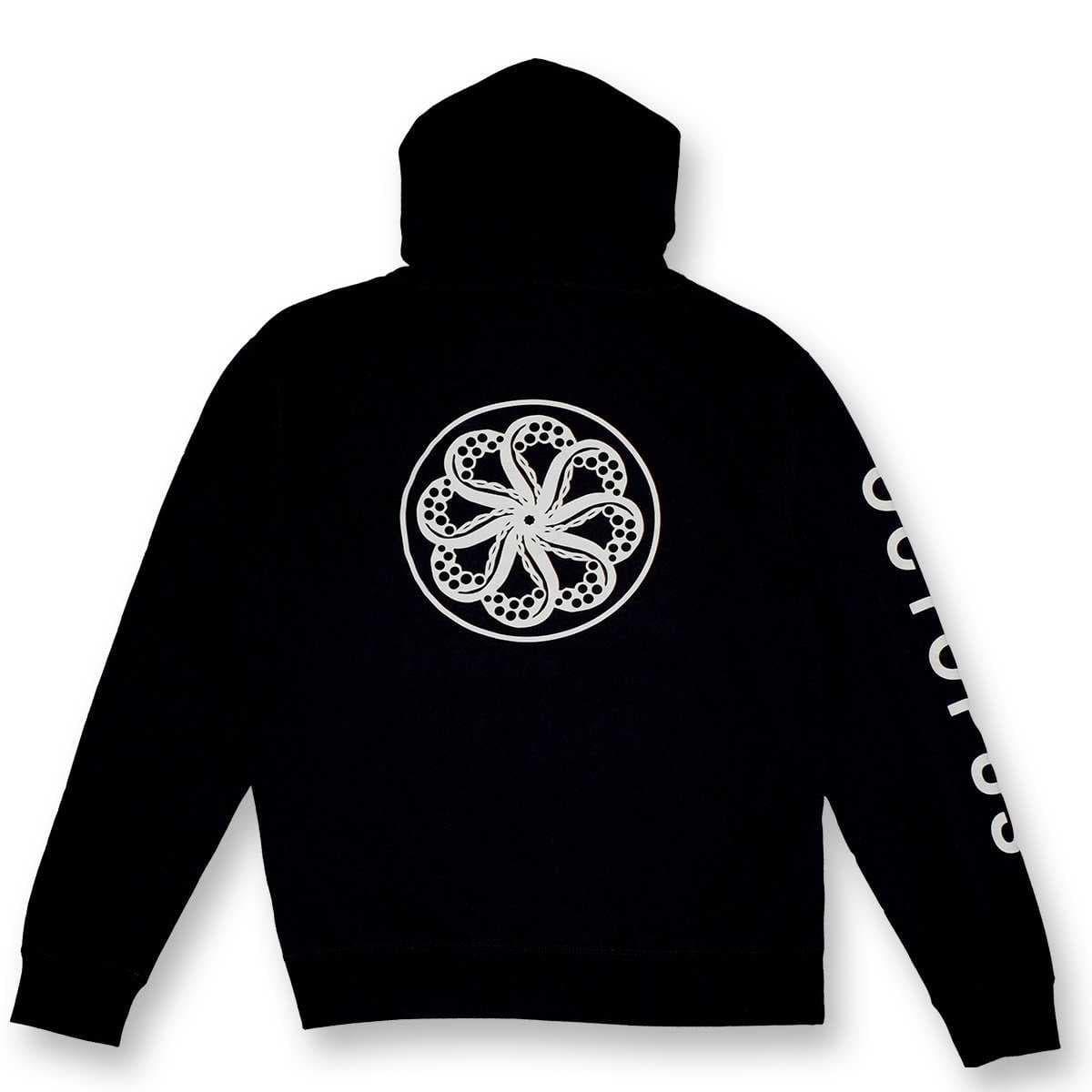 Octopus Massive Logo Hoodie - Black - back