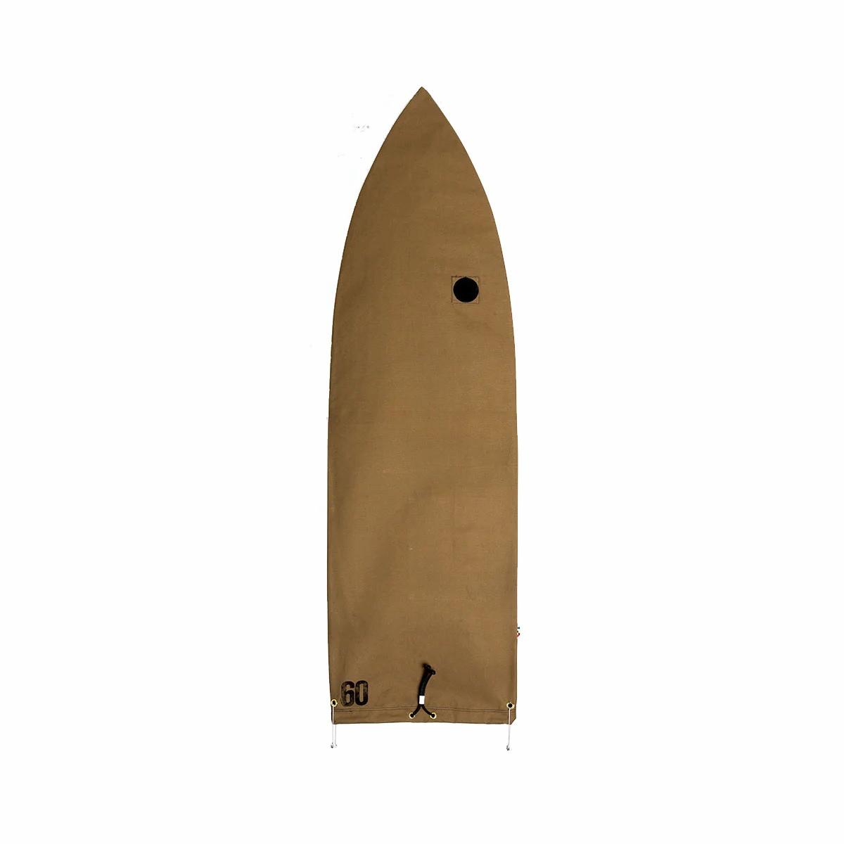 Ola Canvas Shortboard Surfboard Bag - Brown