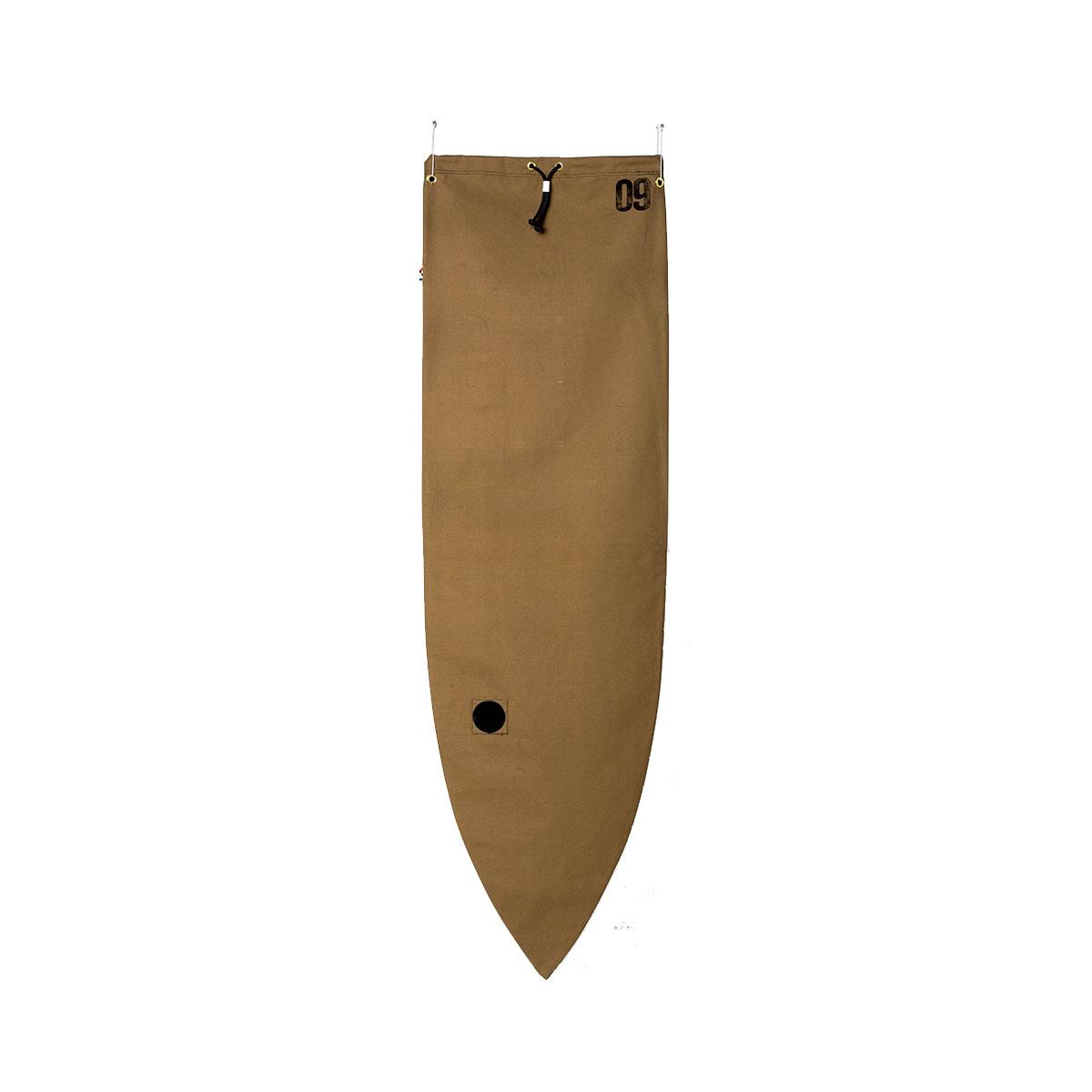 Ola Canvas Shortboard Surfboard Bag - Brown
