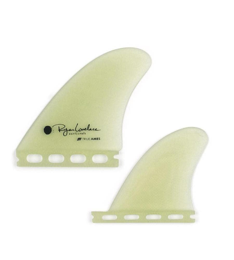 True Ames LOVELACE PIGGYBACK QUAD Surfboard Fins - CLEAR (Futures)