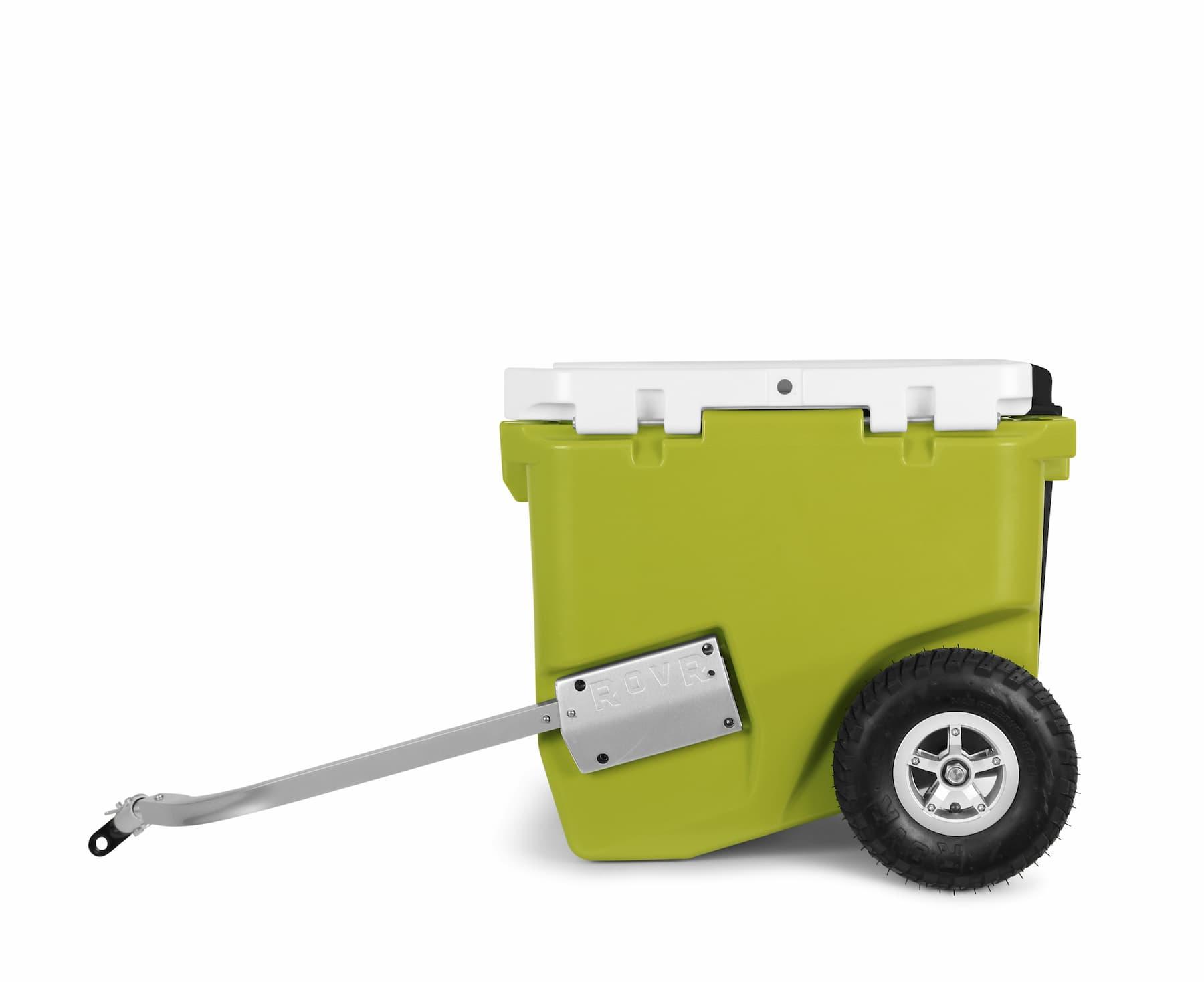 ROVR RollR 45 Cooler - Moss side with bike mount