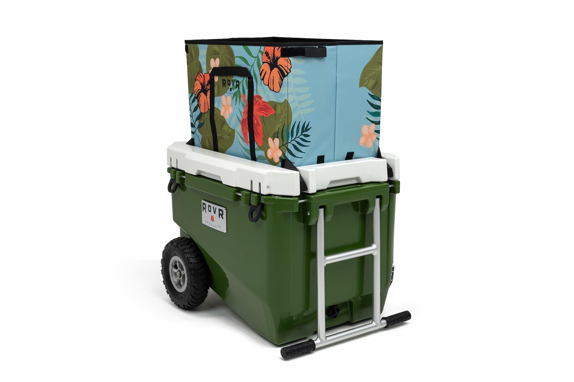ROVR RollR 60 Cooler - Aloha with bag on angle