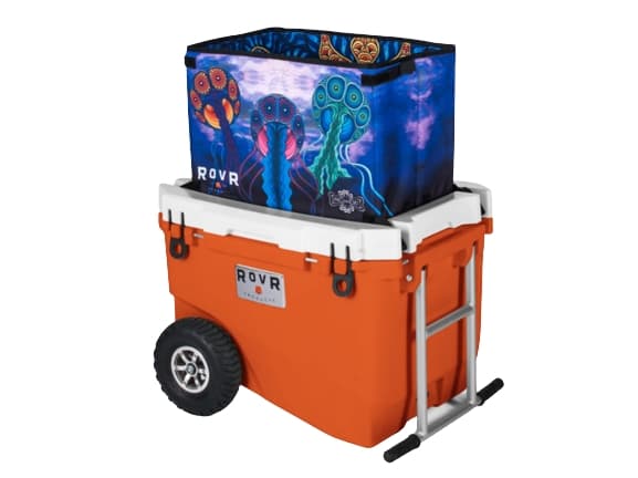 ROVR RollR 60 Cooler - Desert with jelly print bag