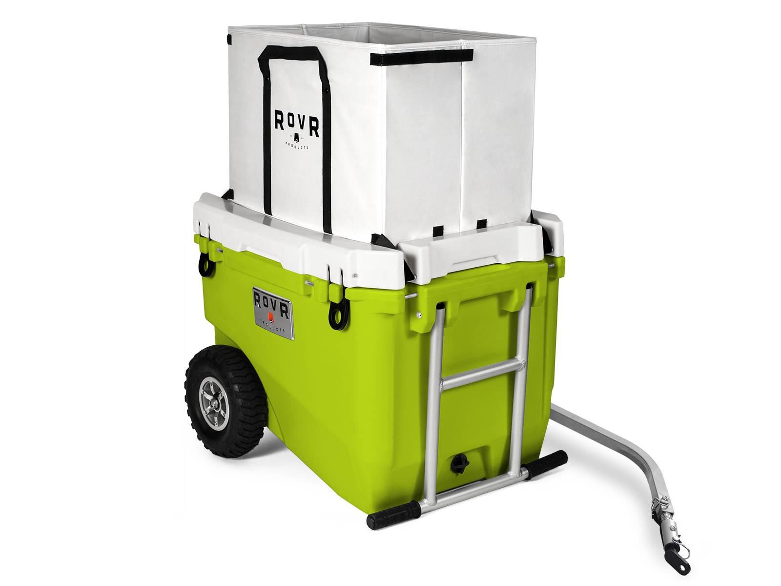 ROVR RollR 60 Cooler - Moss side with bag