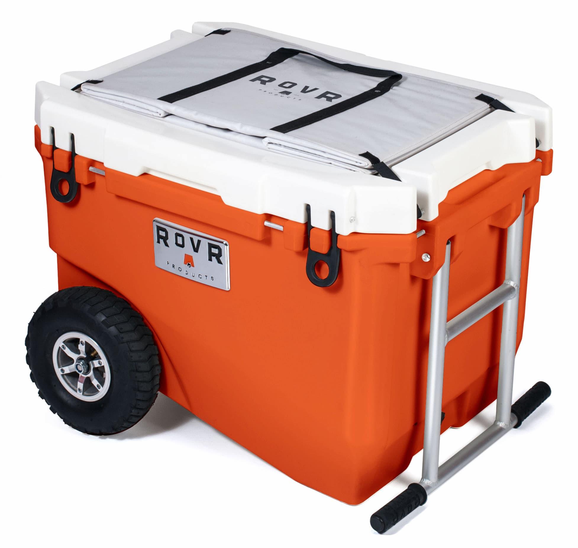 ROVR RollR 60 Cooler - Desert with bag collapsed