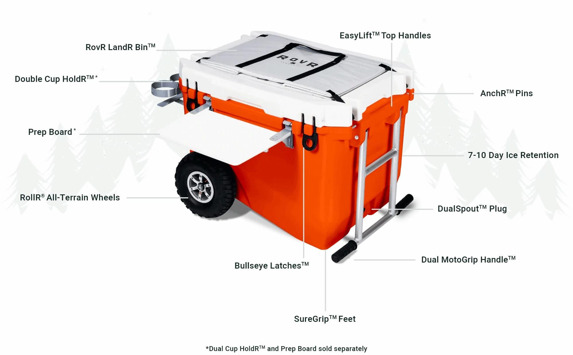 ROVR RollR 80 Cooler Features & Accessories