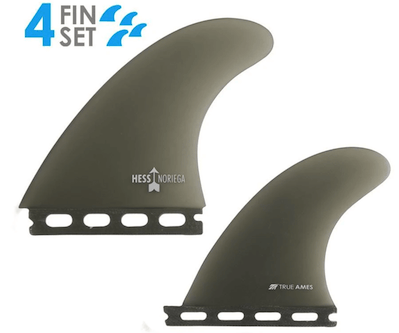 True Ames Danny Hess Noriega Quad Surfboard Fin Smoke - Futures