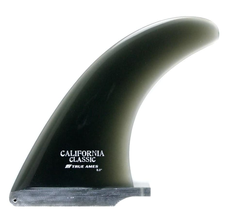 True Ames California Classic 9" Surfboard Fin - Smoke