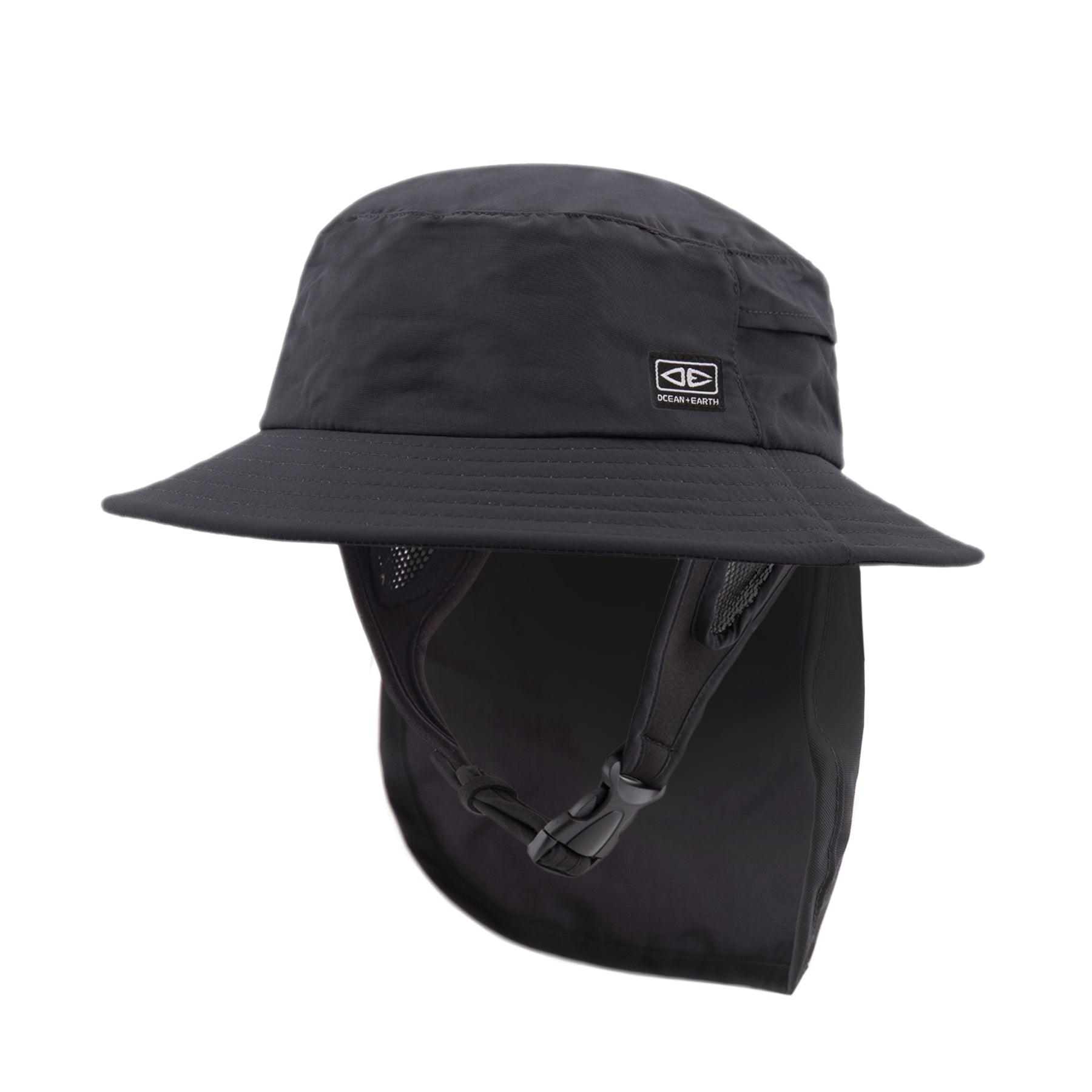 Ocean and Earth Indo Stiff Peak Surf Hat - Black