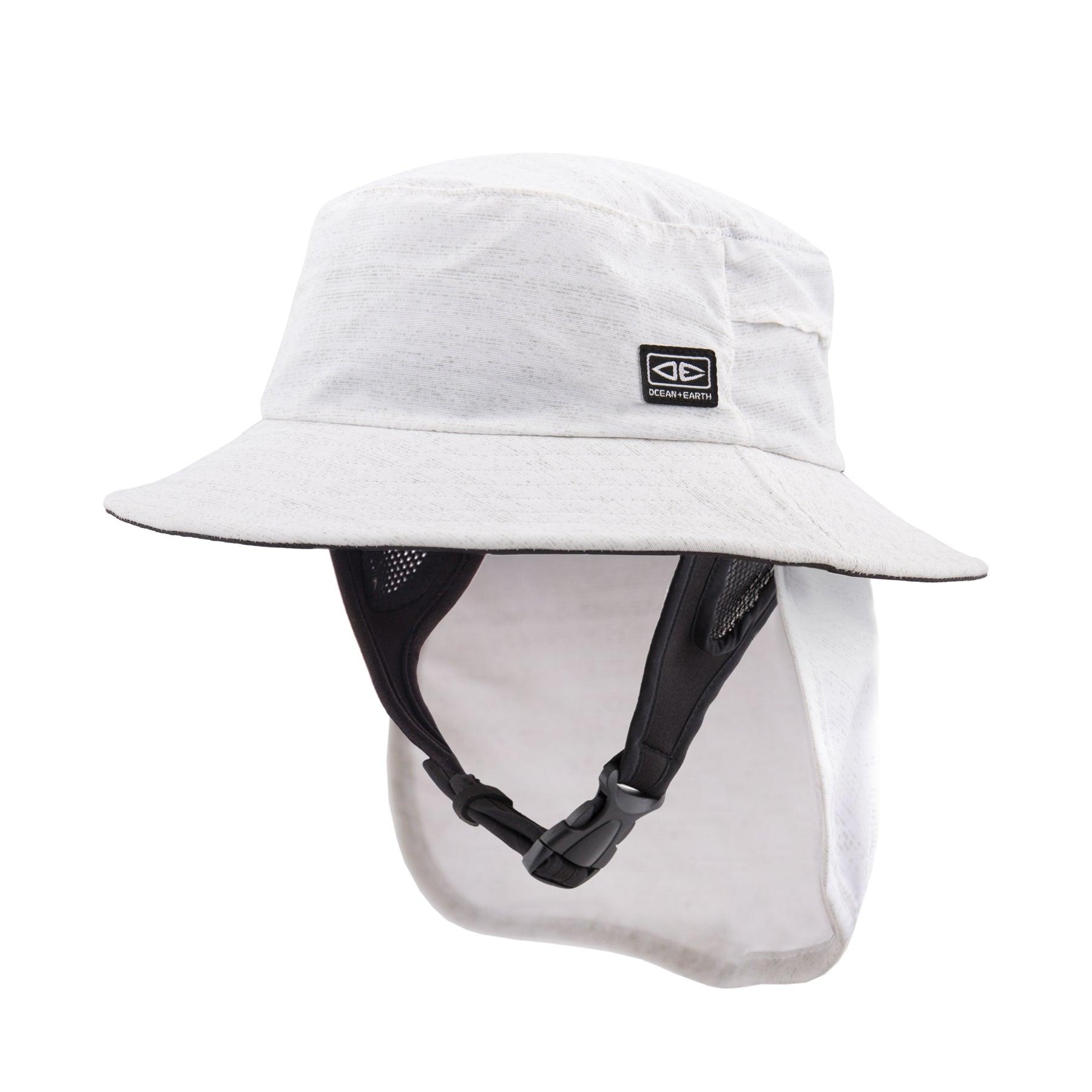 Ocean and Earth Indo Stiff Peak Surf Hat - White