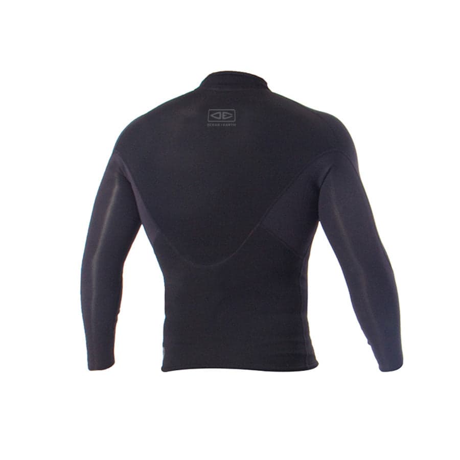 Ocean and Earth Double Black Long Sleeve Vest - 1.5mm
