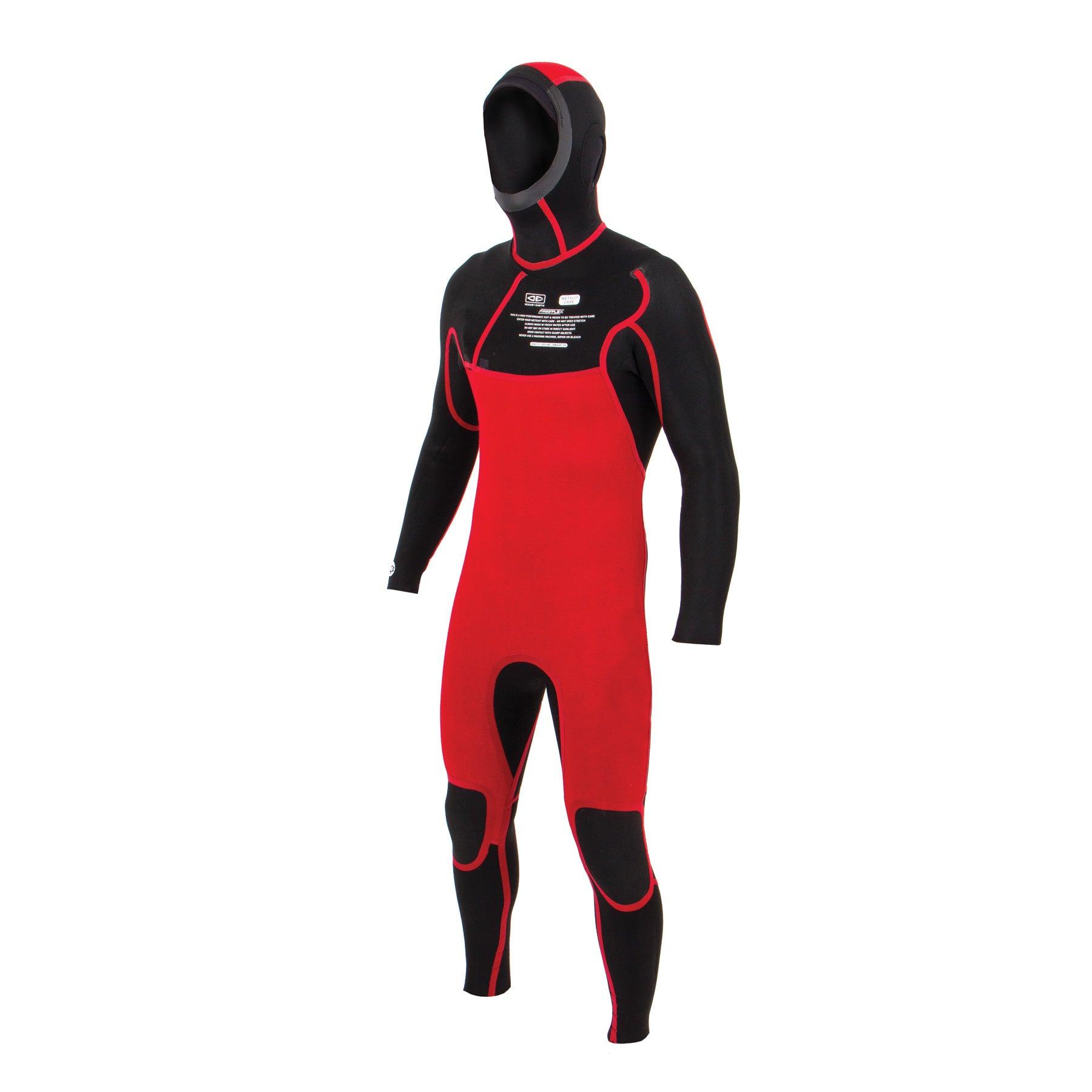 Ocean and Earth Mens Free Flex Hooded Chest-Zip Steamer - 5/4mm