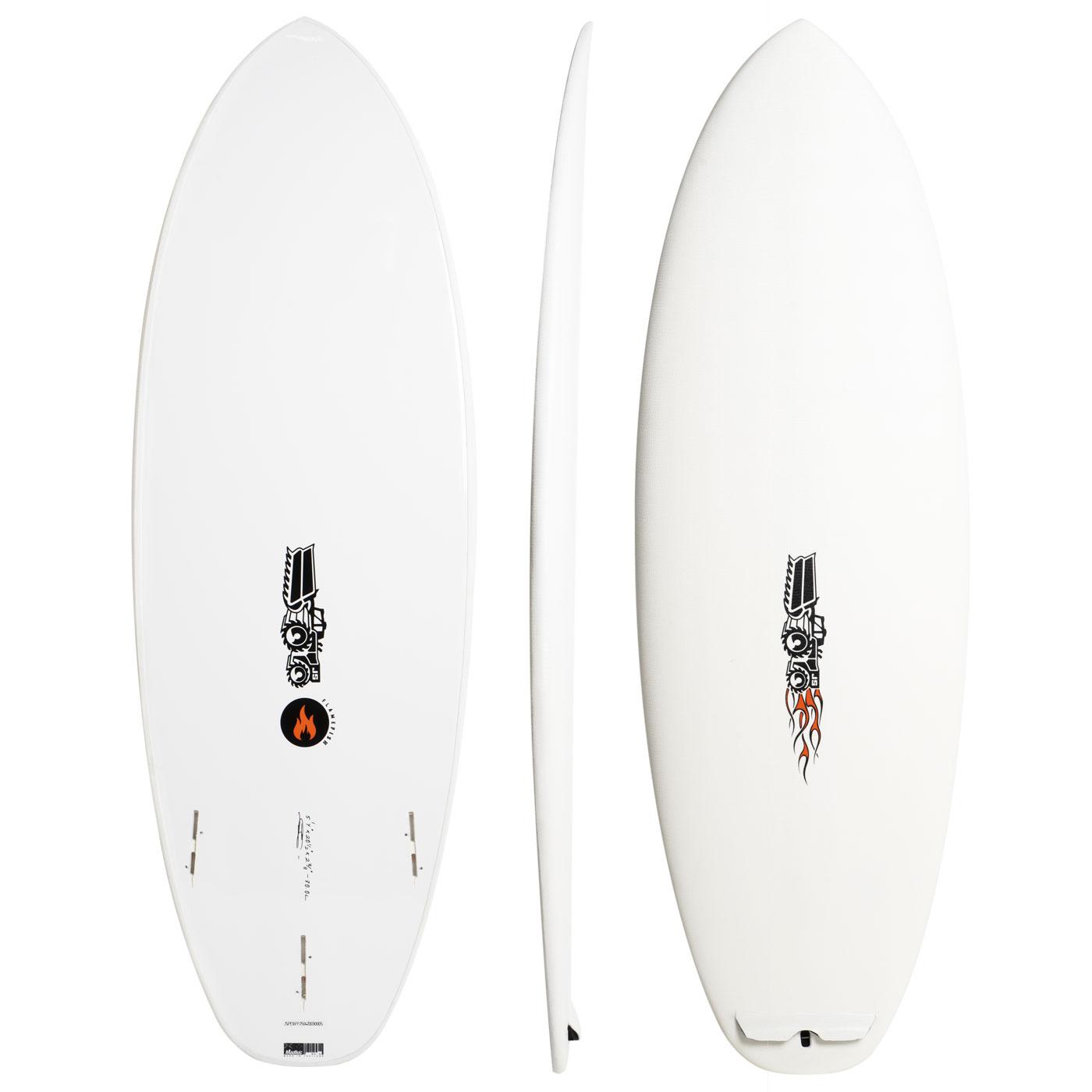 Flame Fish Softboard - White (JS Industries) - 5' 6" x 21 " x 2 1/2" x 34.5L - FCS II