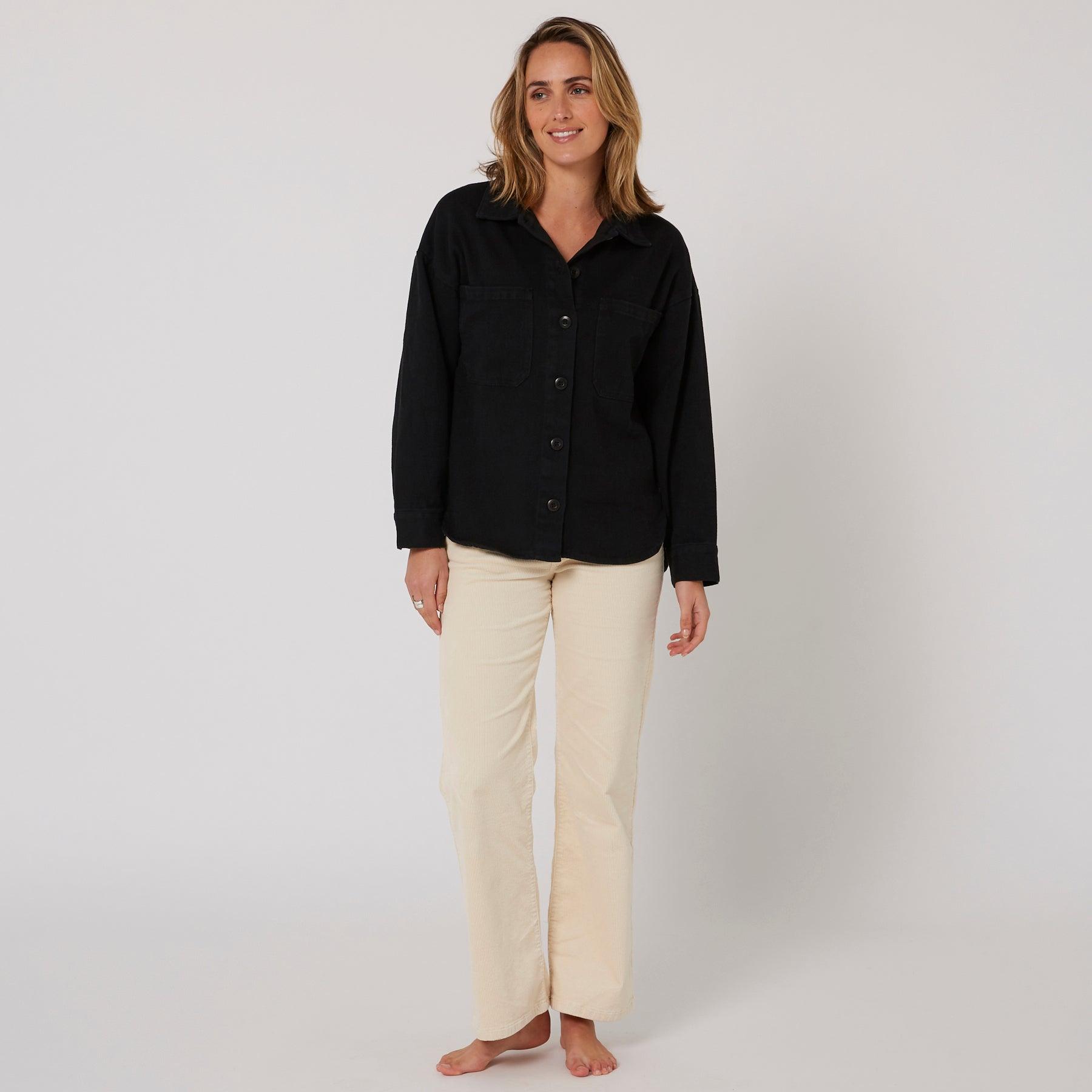 Sunset L/S Overshirt - Black