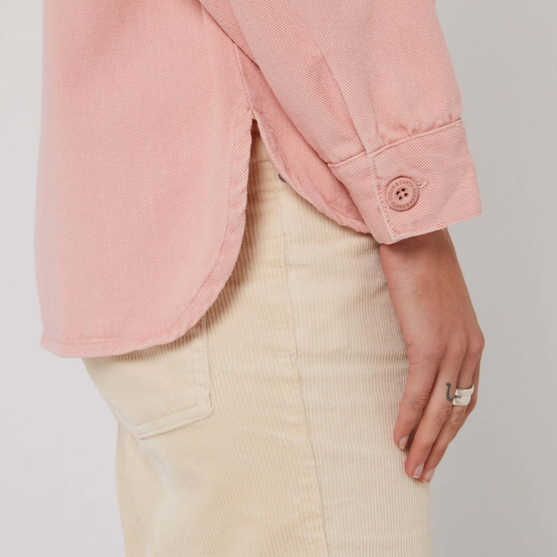 Sunset L/S Overshirt - Crystal Pink