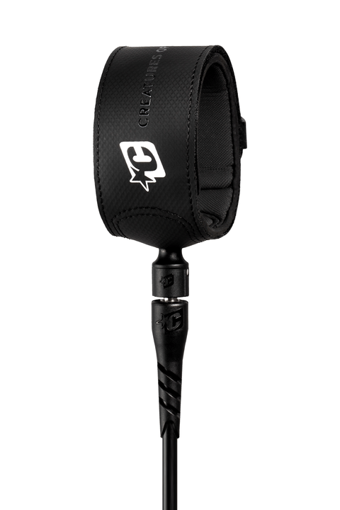 6ft Superlite Comp Leash 6mm - Black 1