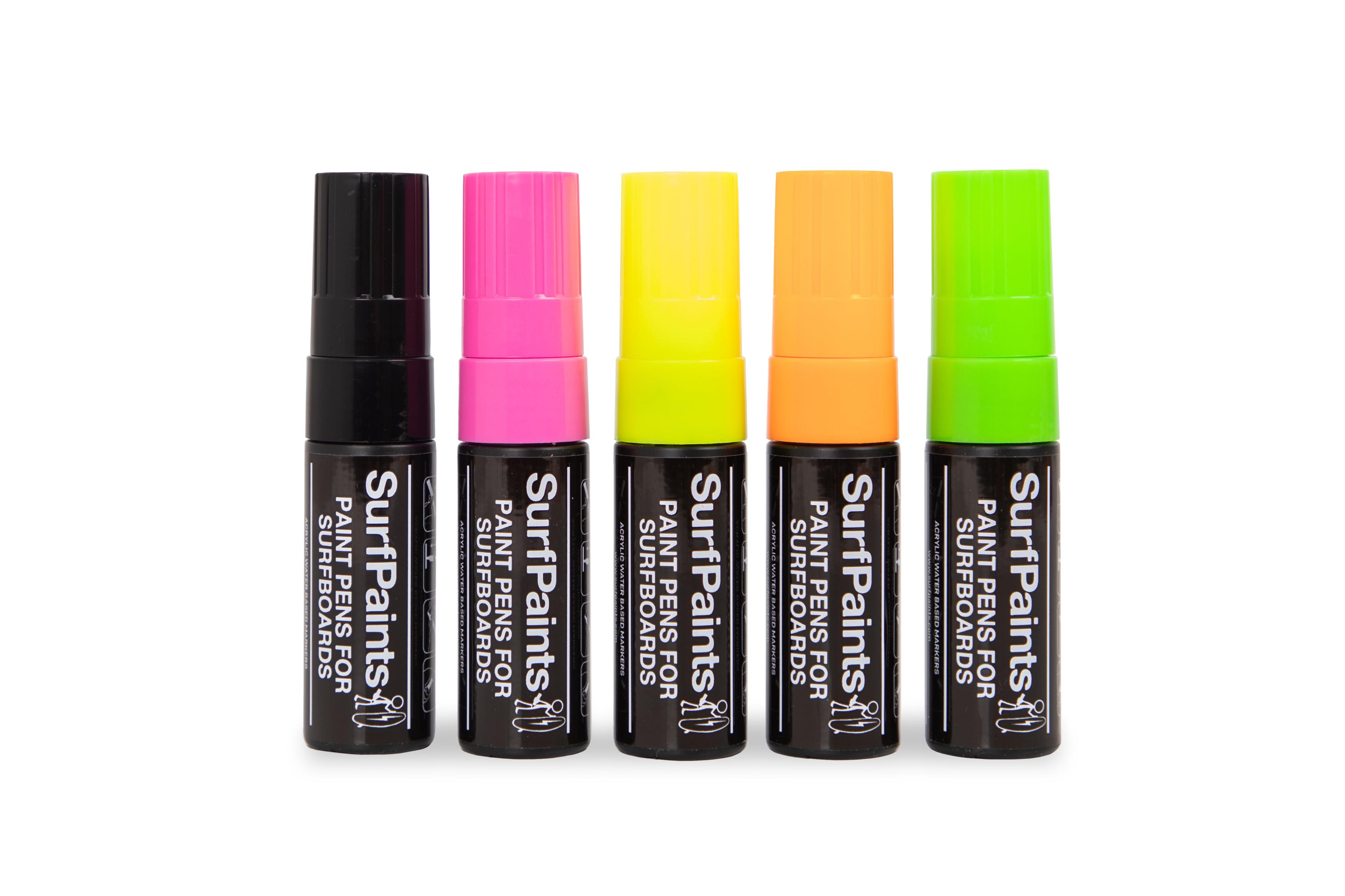 Fluro Acrylic Paint Pens - 15mm Durable Wide Nibs for All Surfaces – Premium Japanese Quality