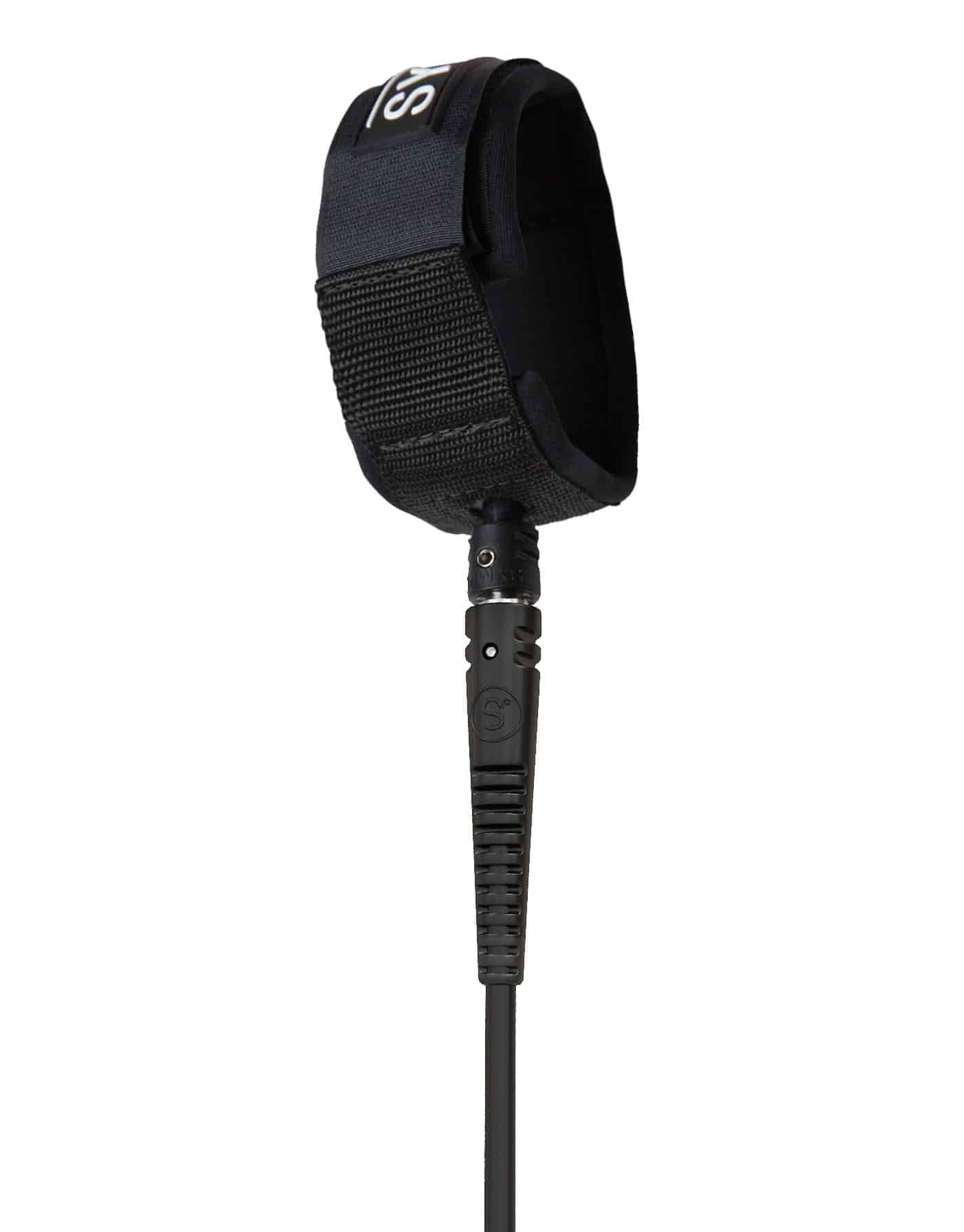 Sympl 6ft Pro Surf Leash - Black cuff