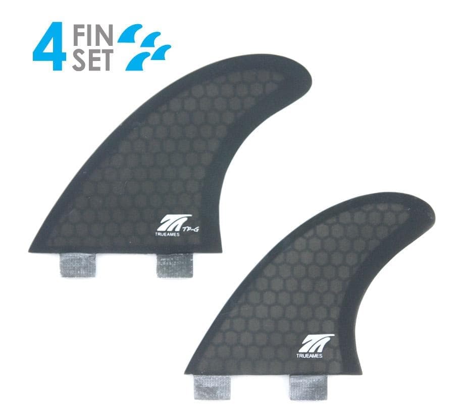 True Ames Timmy Patterson Quad Surboard Fin Smoke - FCS