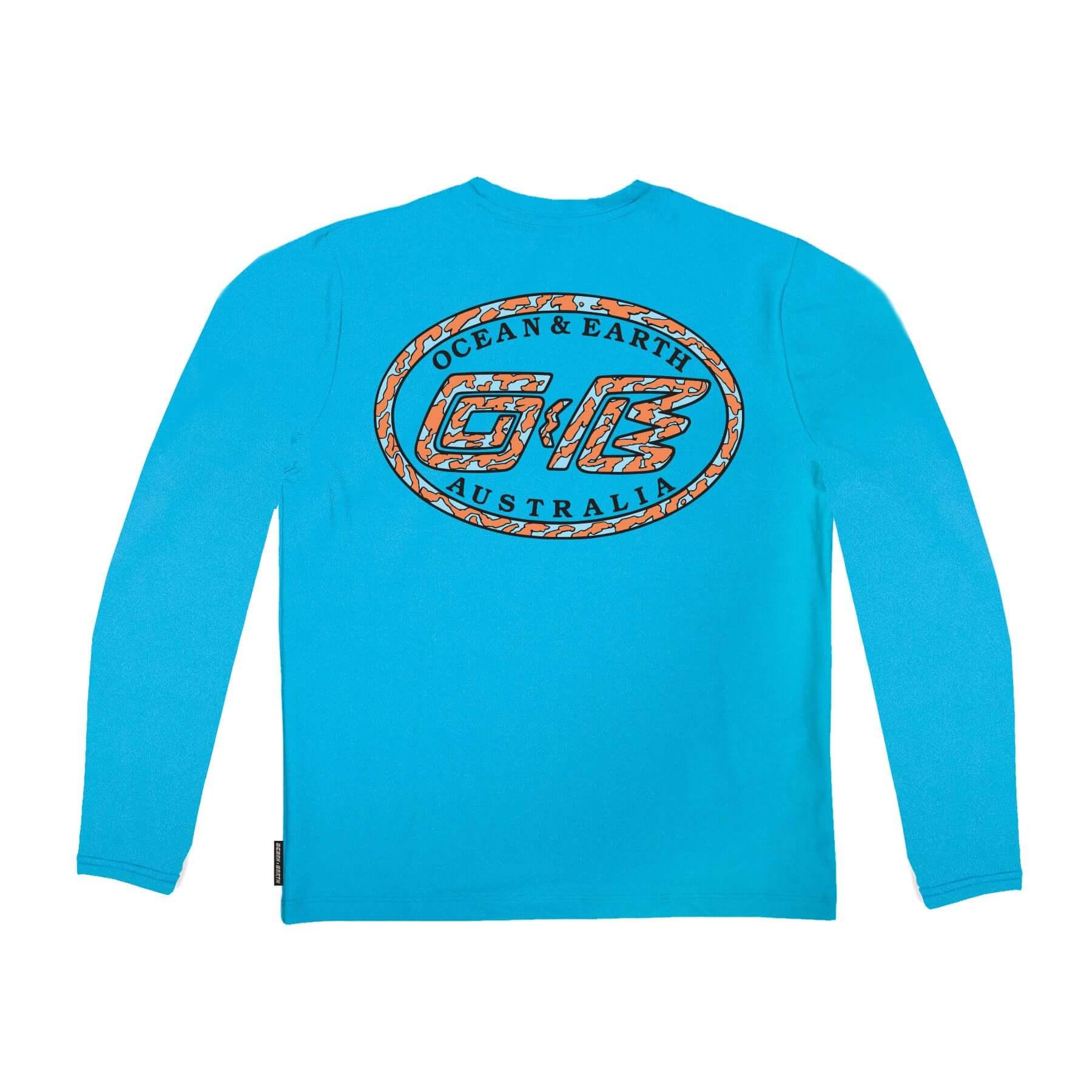 Toddler T-Shirt L/S Rash Shirt - Aqua Blue