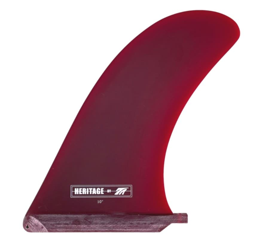 True Ames Heritage 9.75" Longboard Fin - Red