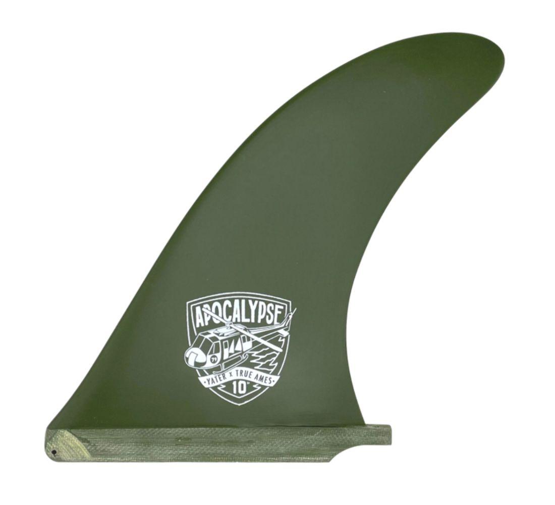 True Ames Yater Apocalypse 10" Longboard Fin - Army Green