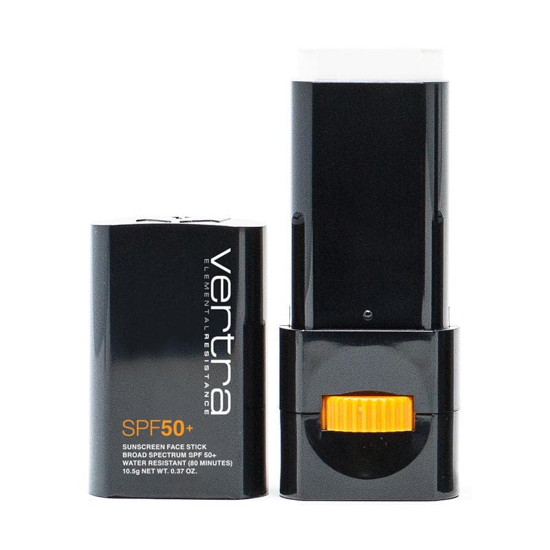 Vertra Pearl White Face Stick SPF 50+ cap off