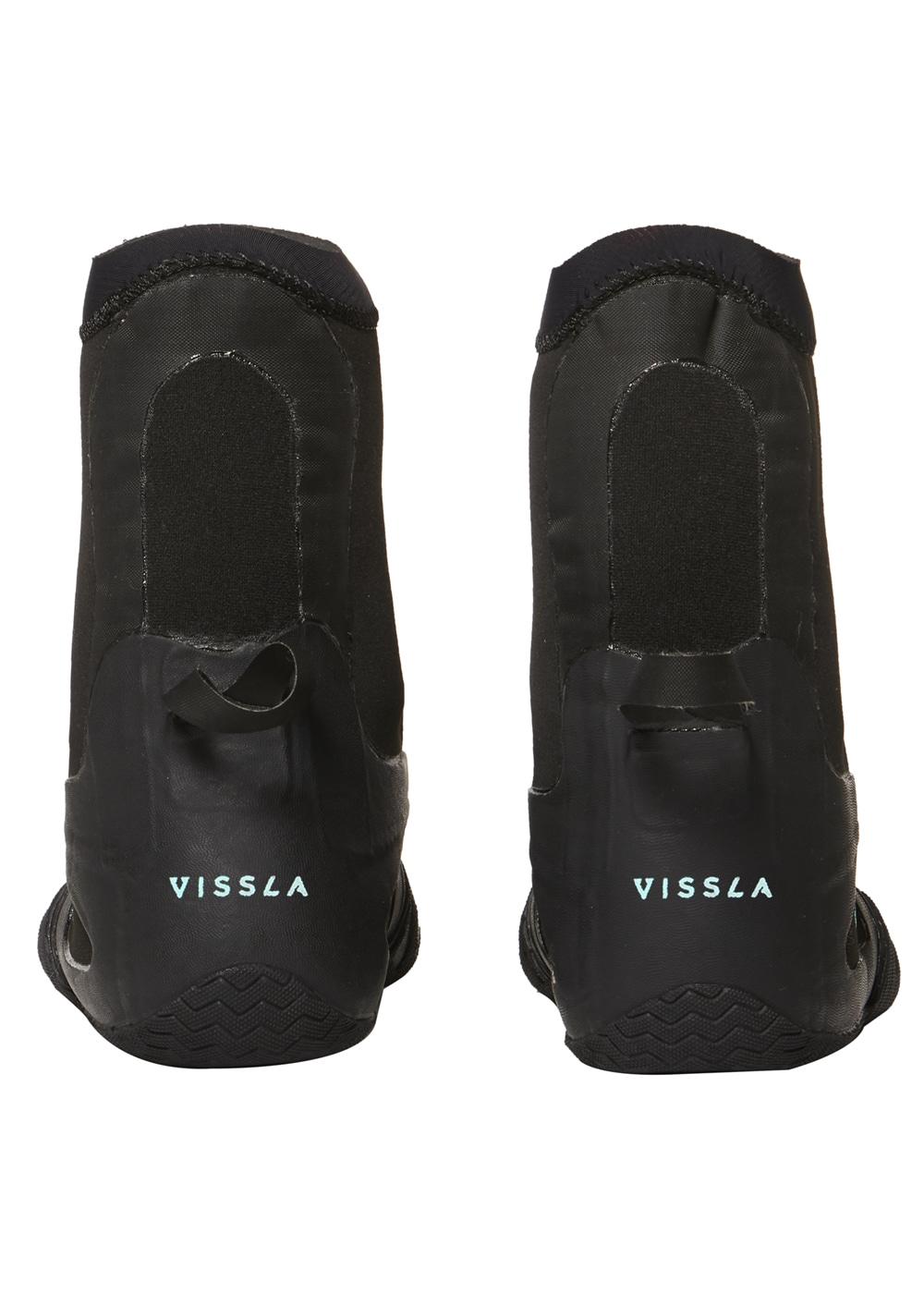 Vissla 7 Seas 5mm Round Toe Bootie - Black - Back