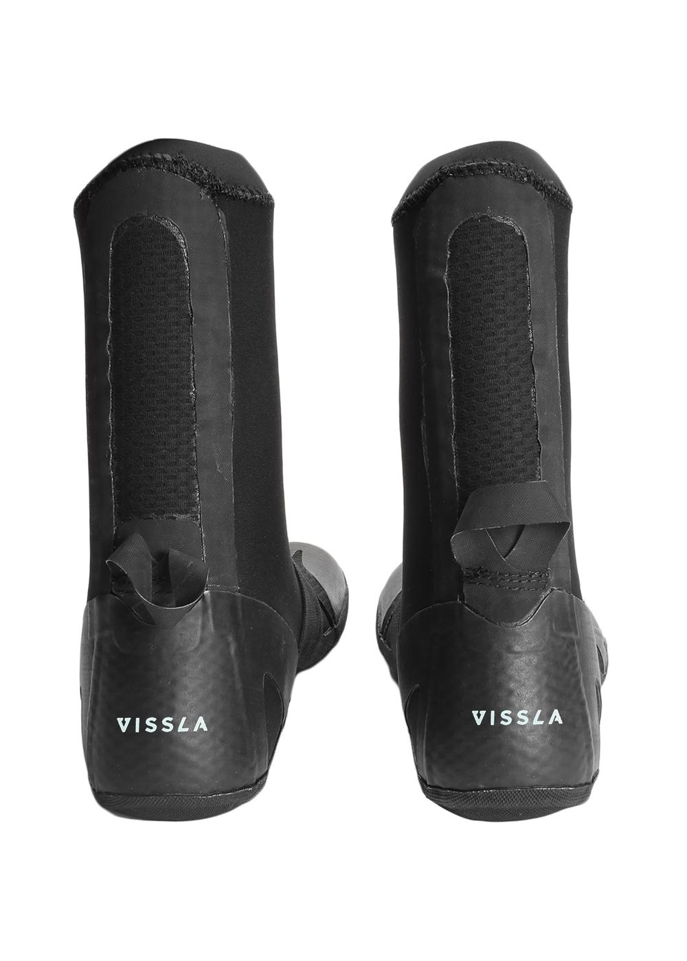 Vissla High Seas 3mm Split Toe Bootie - Black  - Back