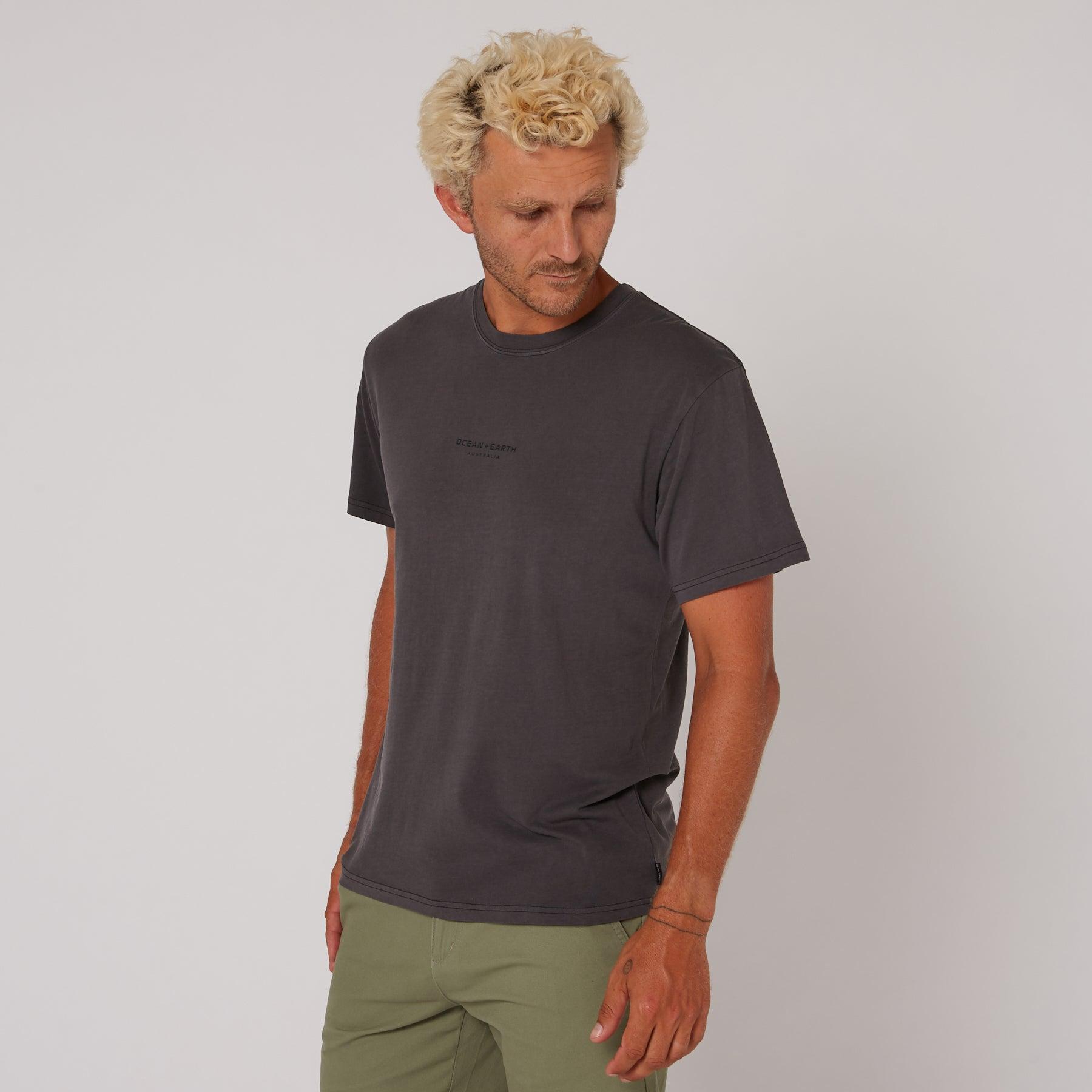 Washed Priority Tee - Dull Black
