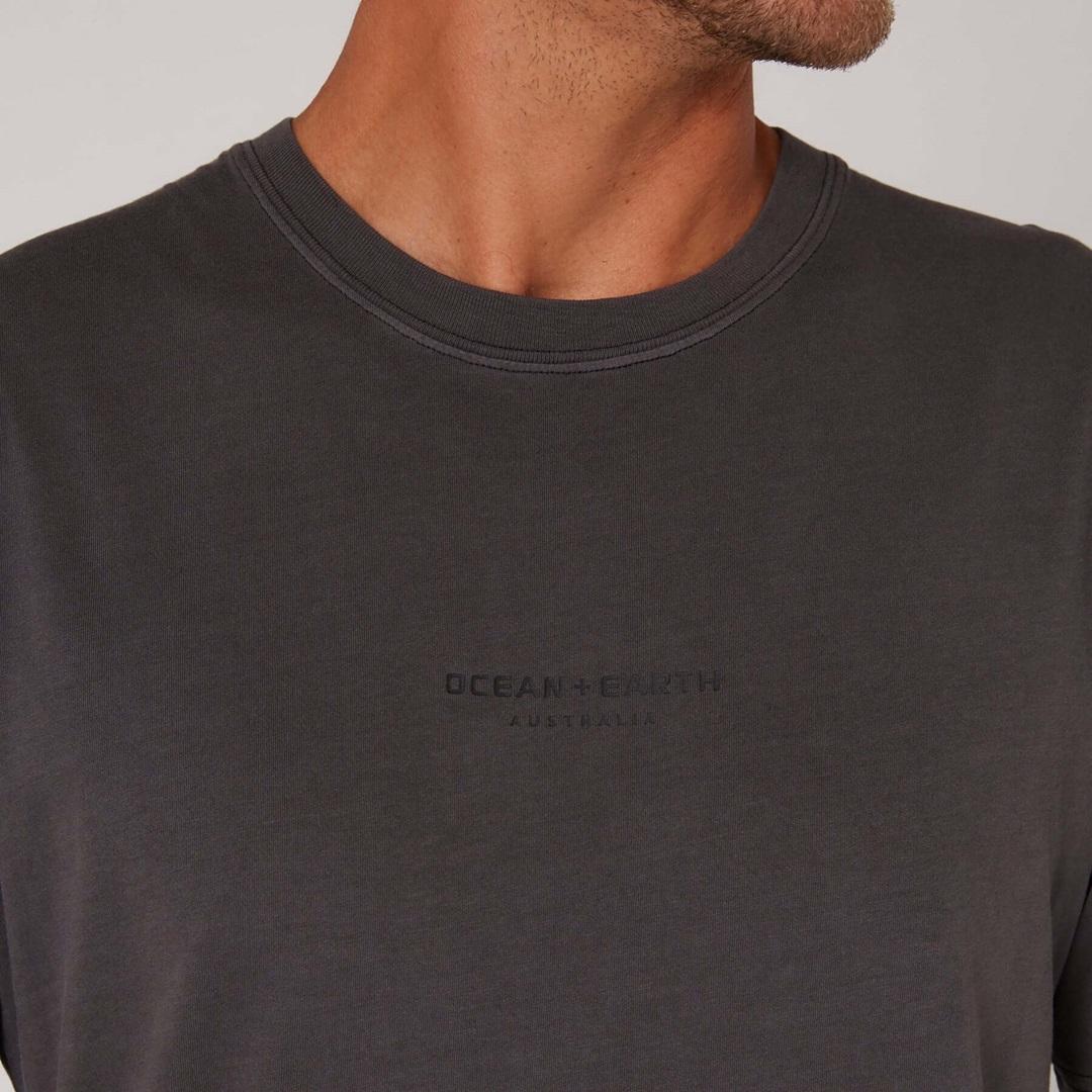 Washed Priority Tee - Dull Black