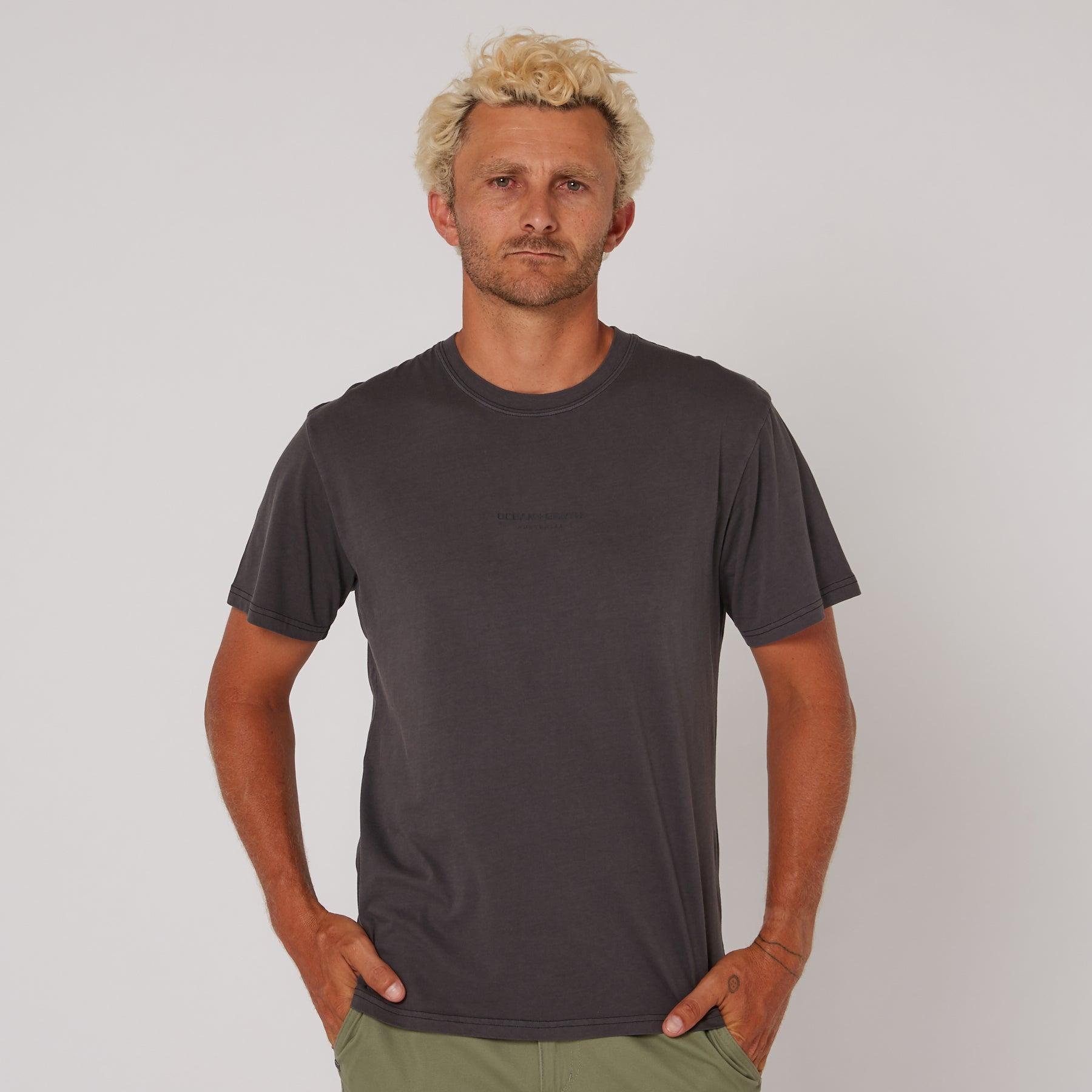Washed Priority Tee - Dull Black
