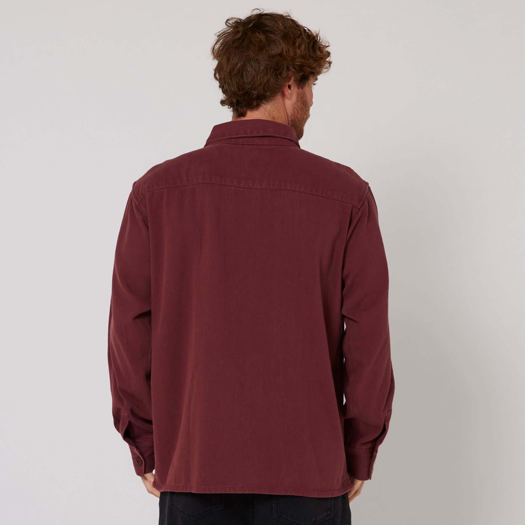 Wasteland Overshirt - Burgundy