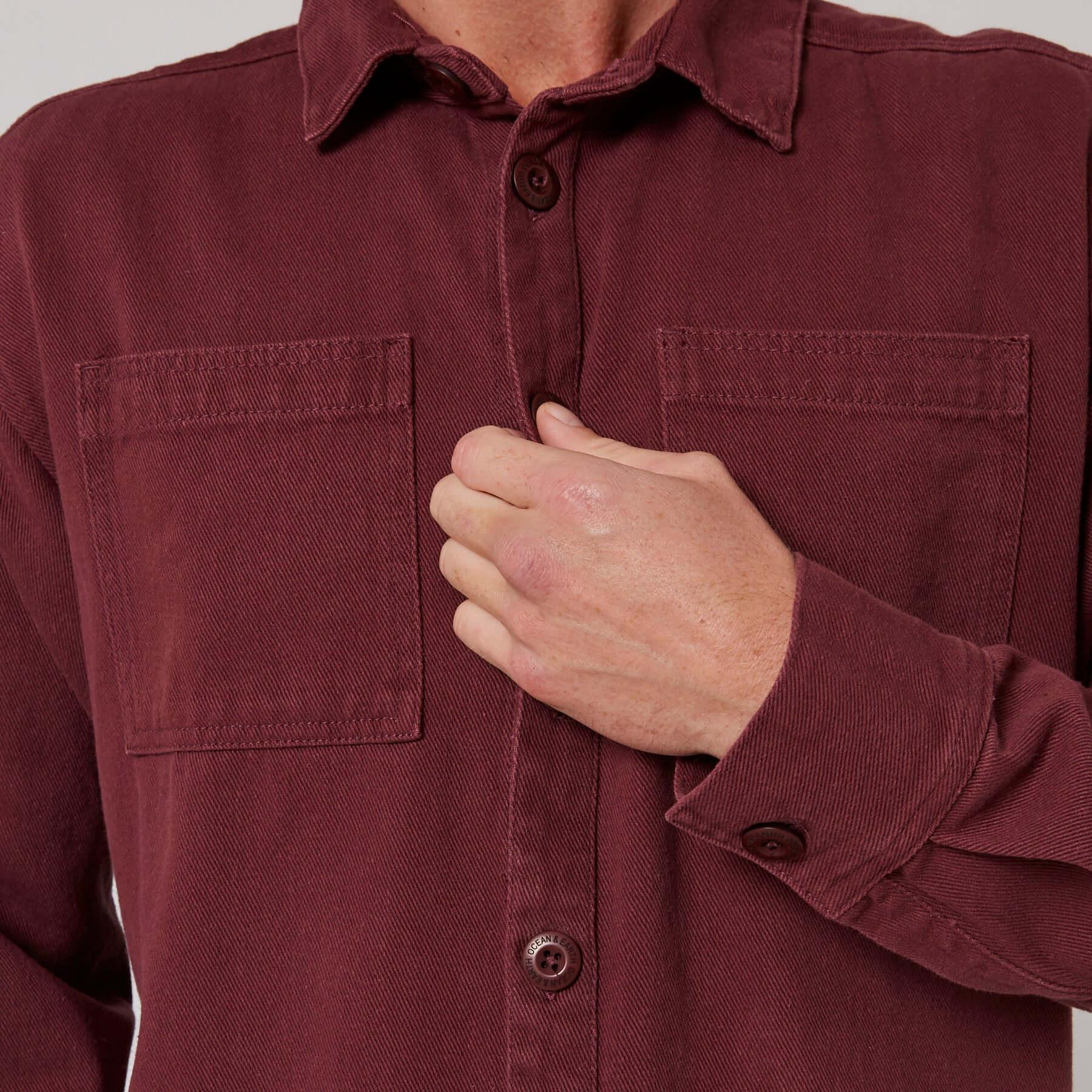 Wasteland Overshirt - Burgundy
