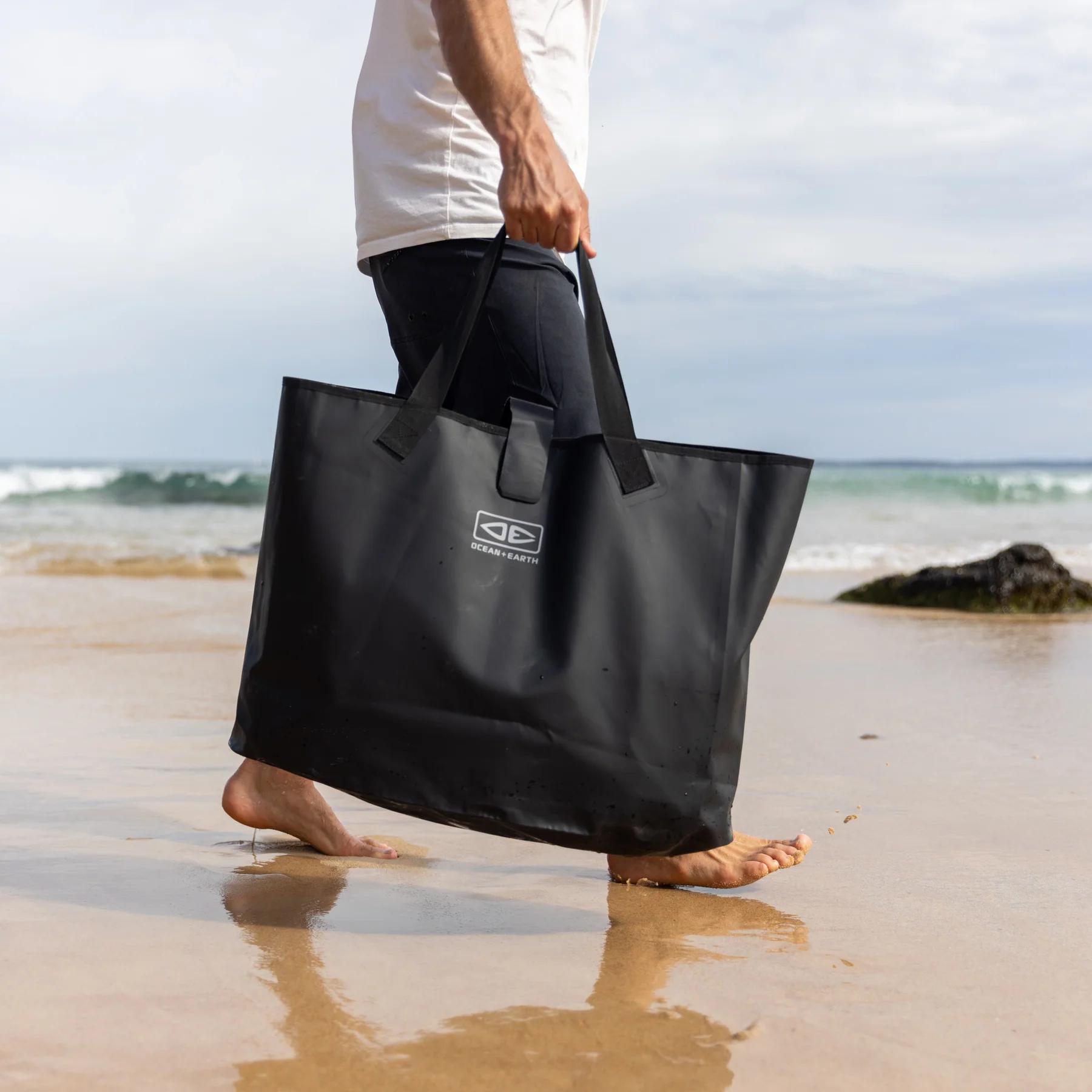 Waterproof Beach Tote - Large - Black 3