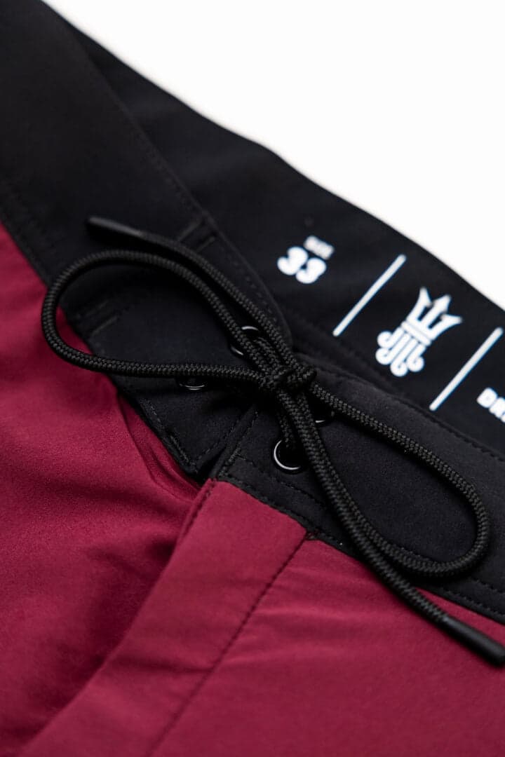 Wetsuit Lined Boardshorts Mariner Maroon Mens Drifties