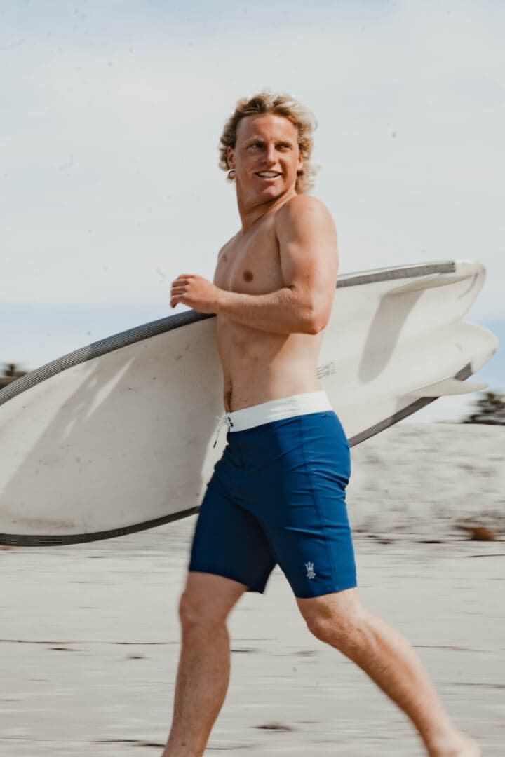 Wetsuit Lined Boardshorts Thunderstorm Blue Mens Drifties