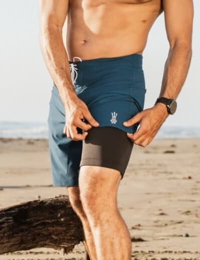 wetsuit lined boardshorts deep sea navy