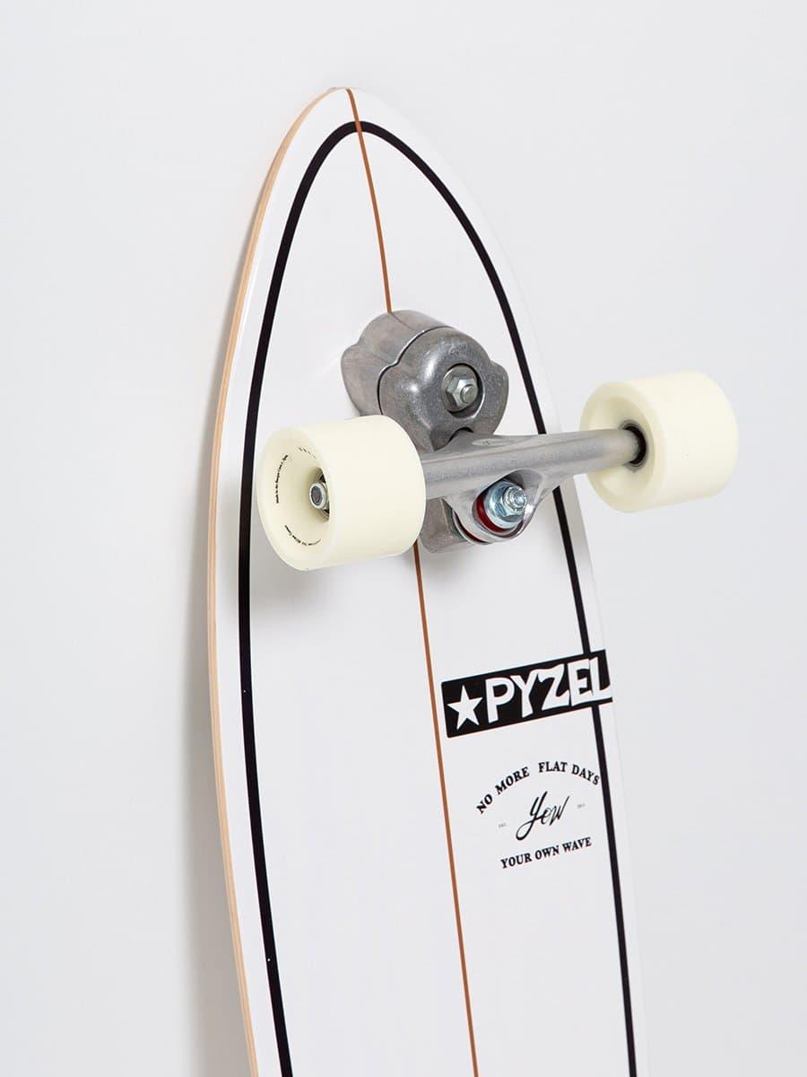 Buy the YOW Pyzel Shadow 33.5in White Surfskate Online Now | Boardcave