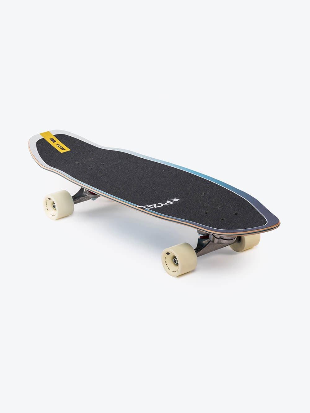 YOW X PYZEL SHADOW 33.5" SURFSKATE - BLUE floor