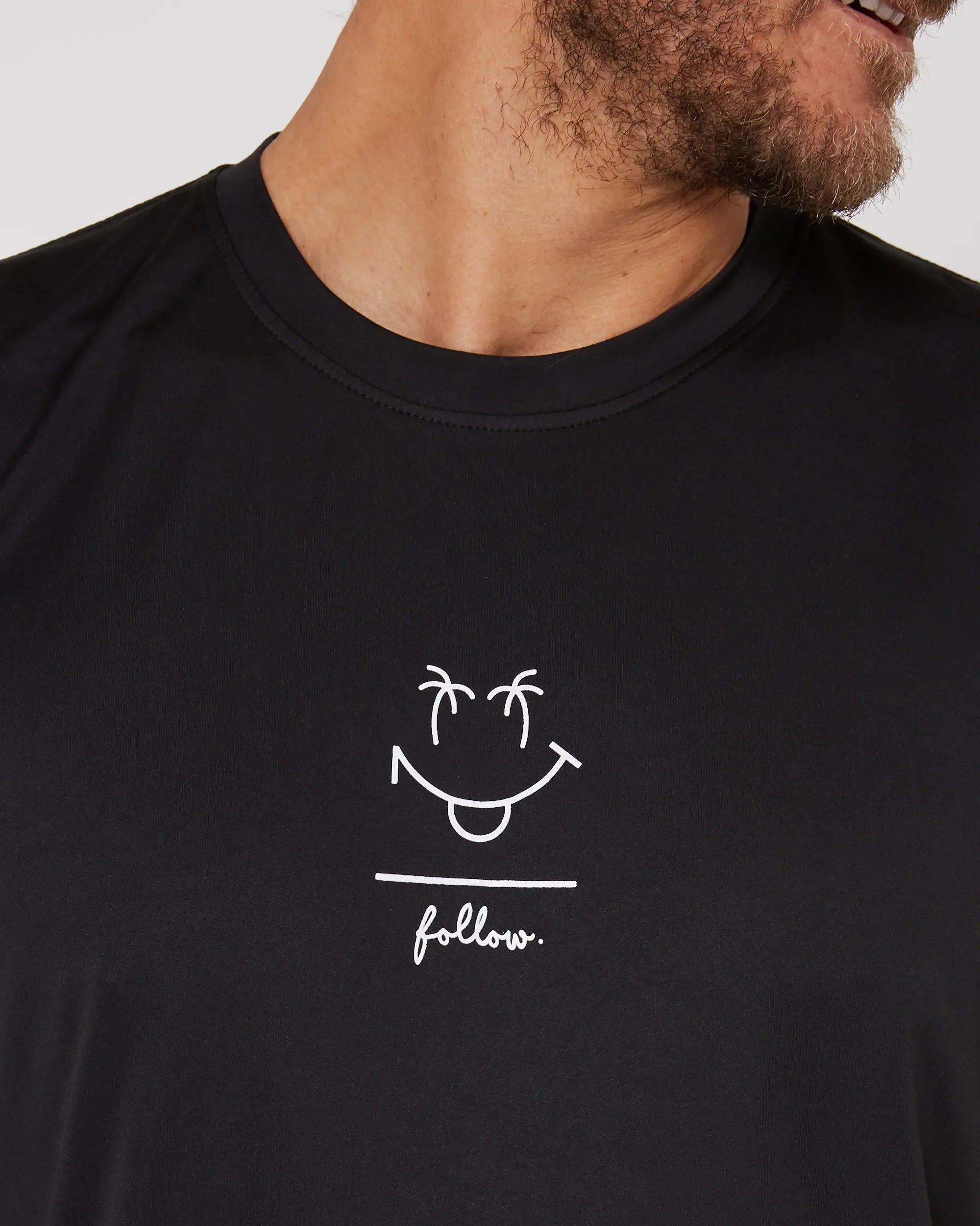 Follow Live Daily Sun Tee - Black