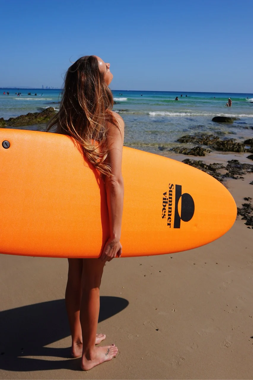 Summer Vibes Mini Mal 8' Softboard - Orange
