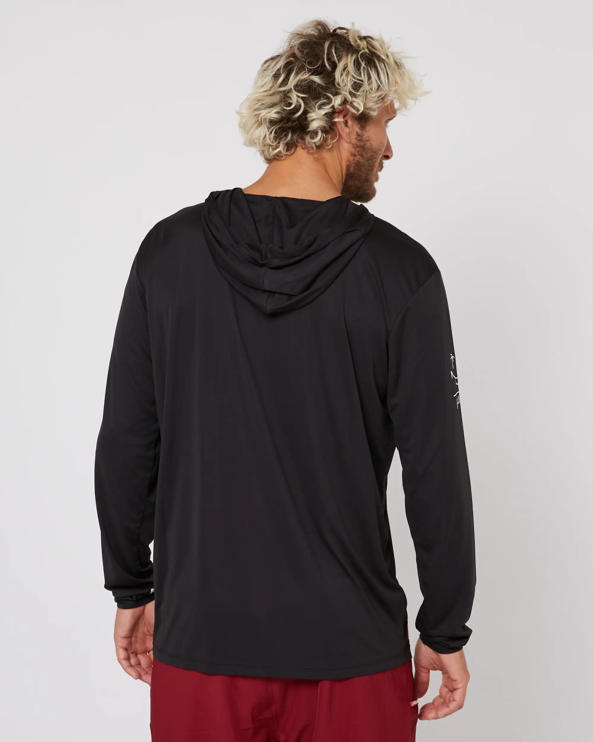 Follow Live Daily Sun Hood L/S - Black