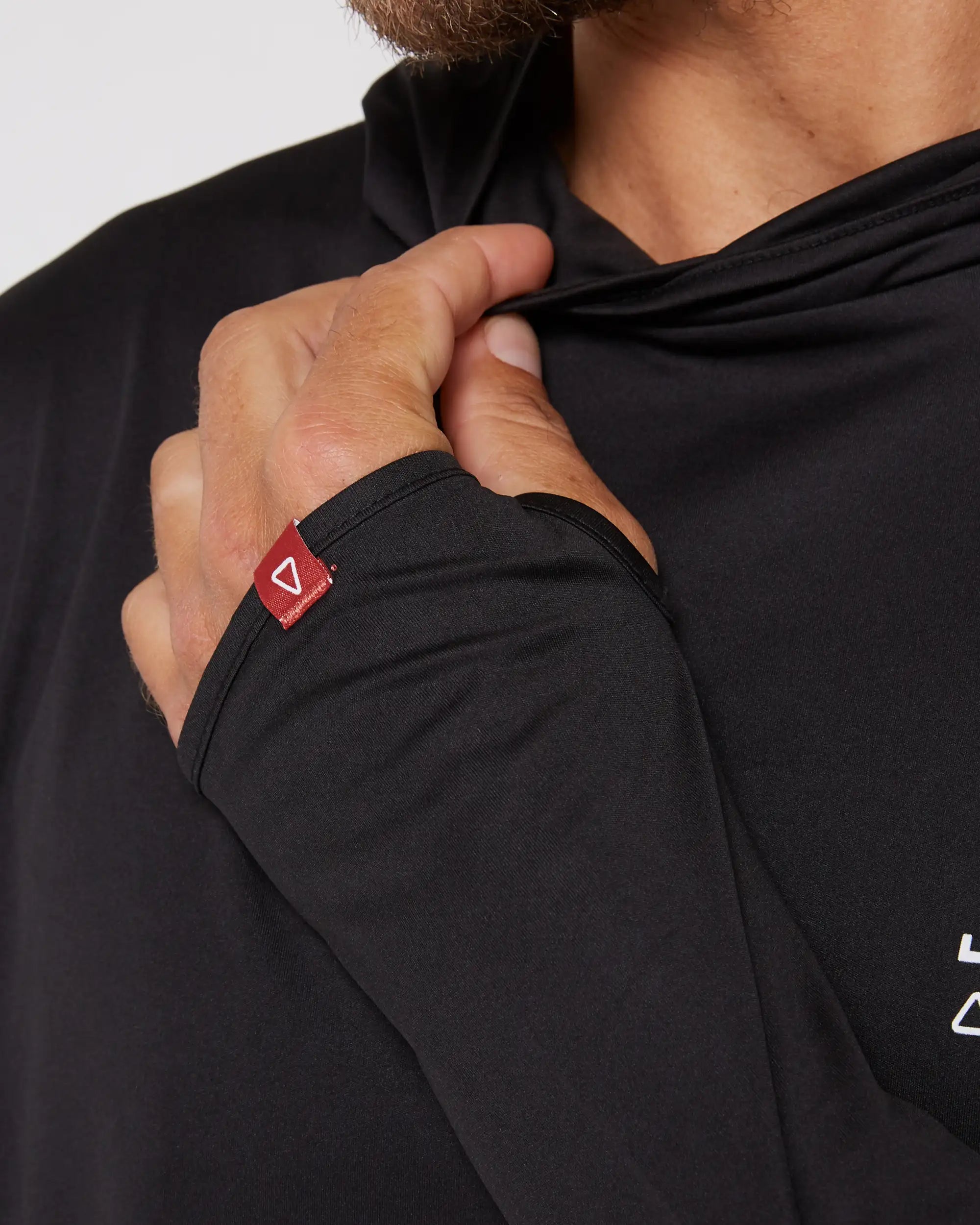 Follow Live Daily Sun Hood L/S - Black