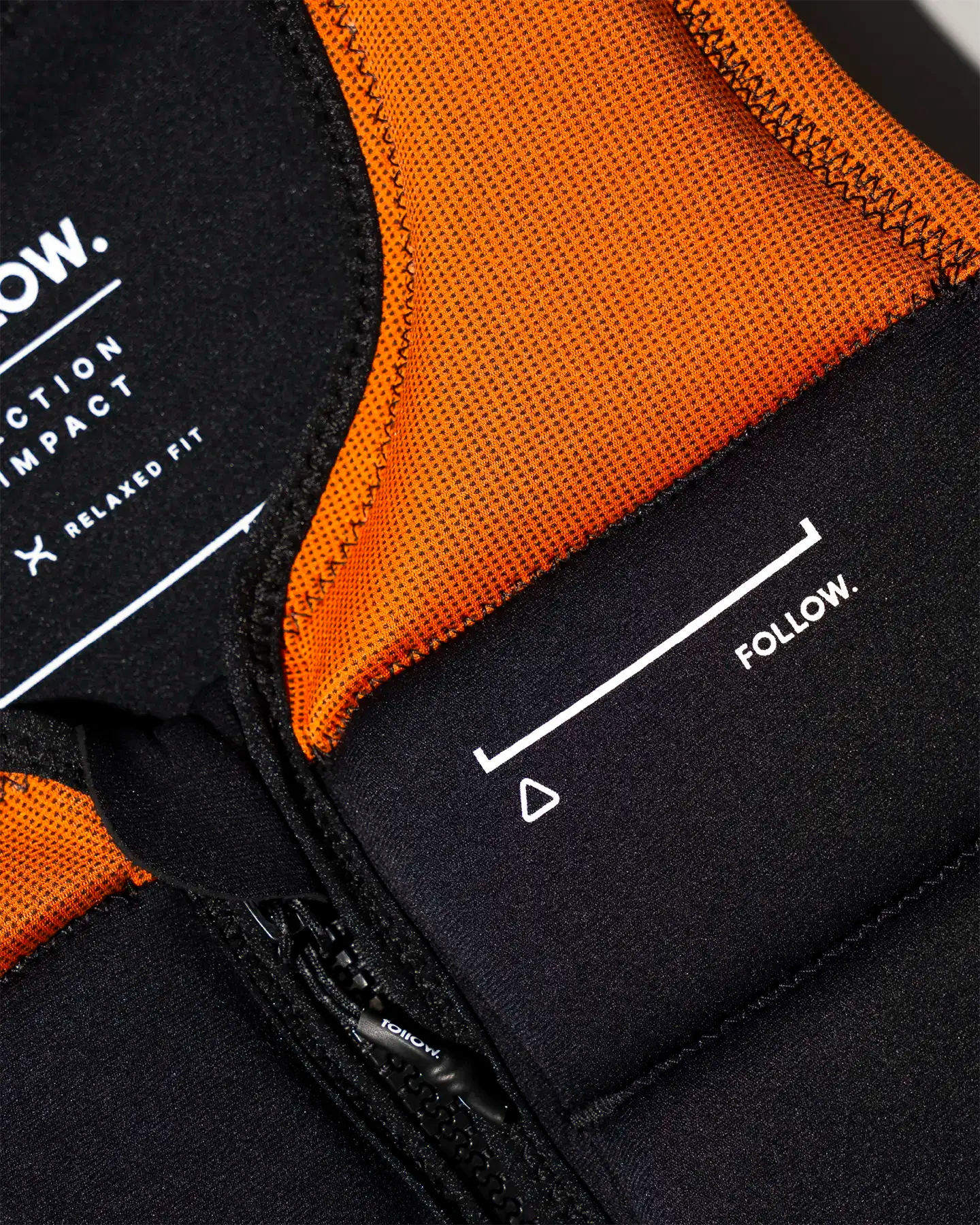 Follow Section Mens Impact Vest - Orange/Black