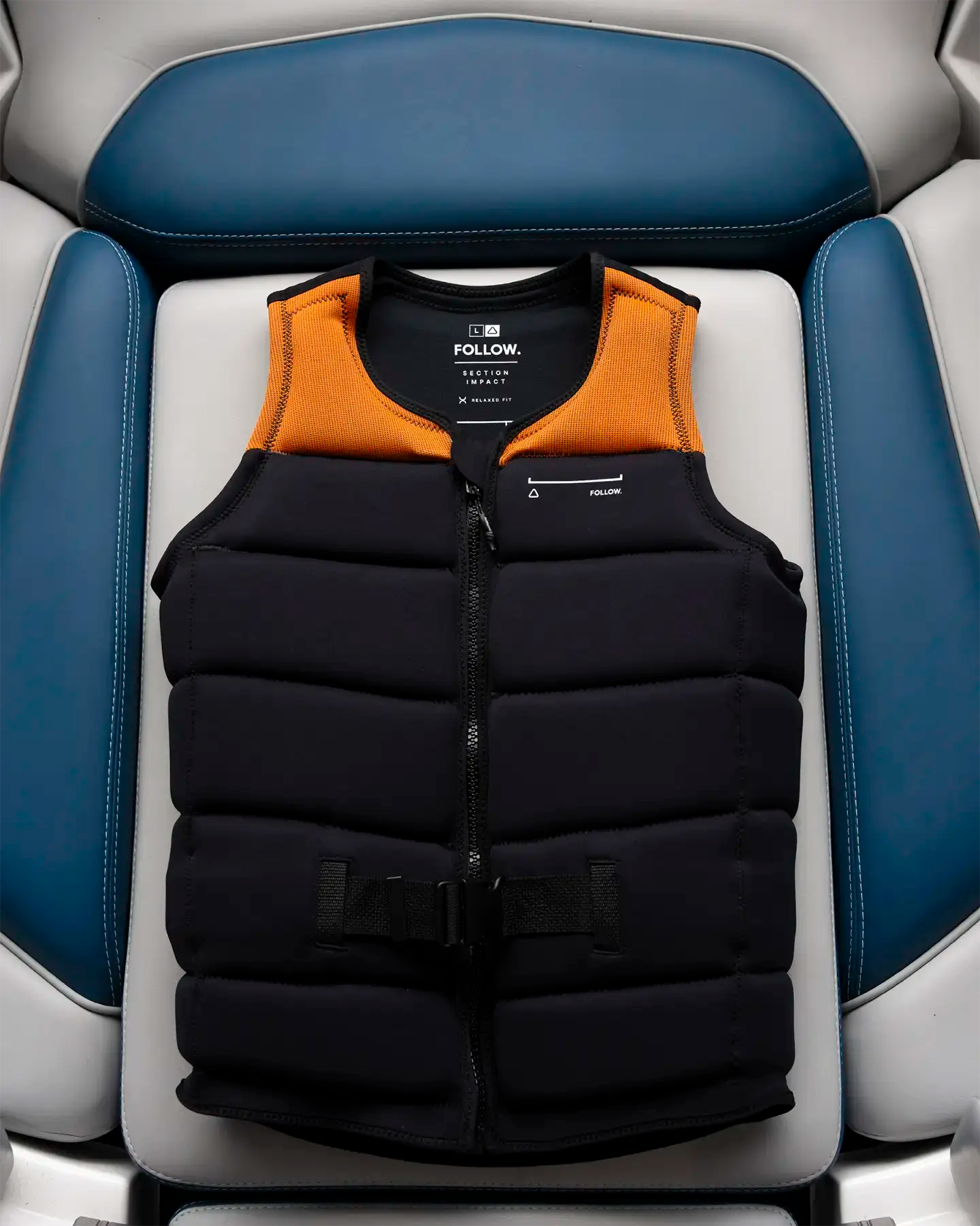 Follow Section Mens Impact Vest - Orange/Black