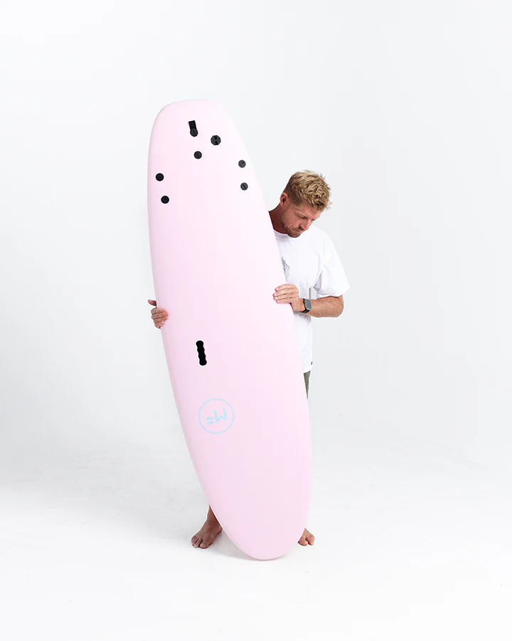 Beastie Super Soft Tri 7'6 - Baby Pink - FCS II 
