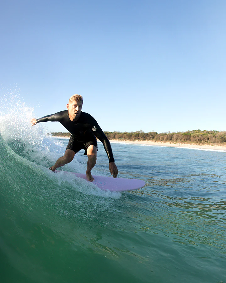 Beastie Super Soft Tri 7'6 - Baby Pink - FCS II 