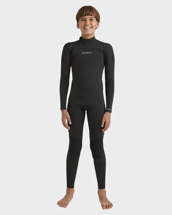 Boys 3/2mm Prologue+ Back Zip Wetsuit - Black 